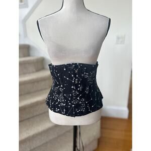 Corset Story Astronomy Black Half Corset Waist Trainer Size 30